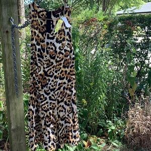 Vintage leopard print romper